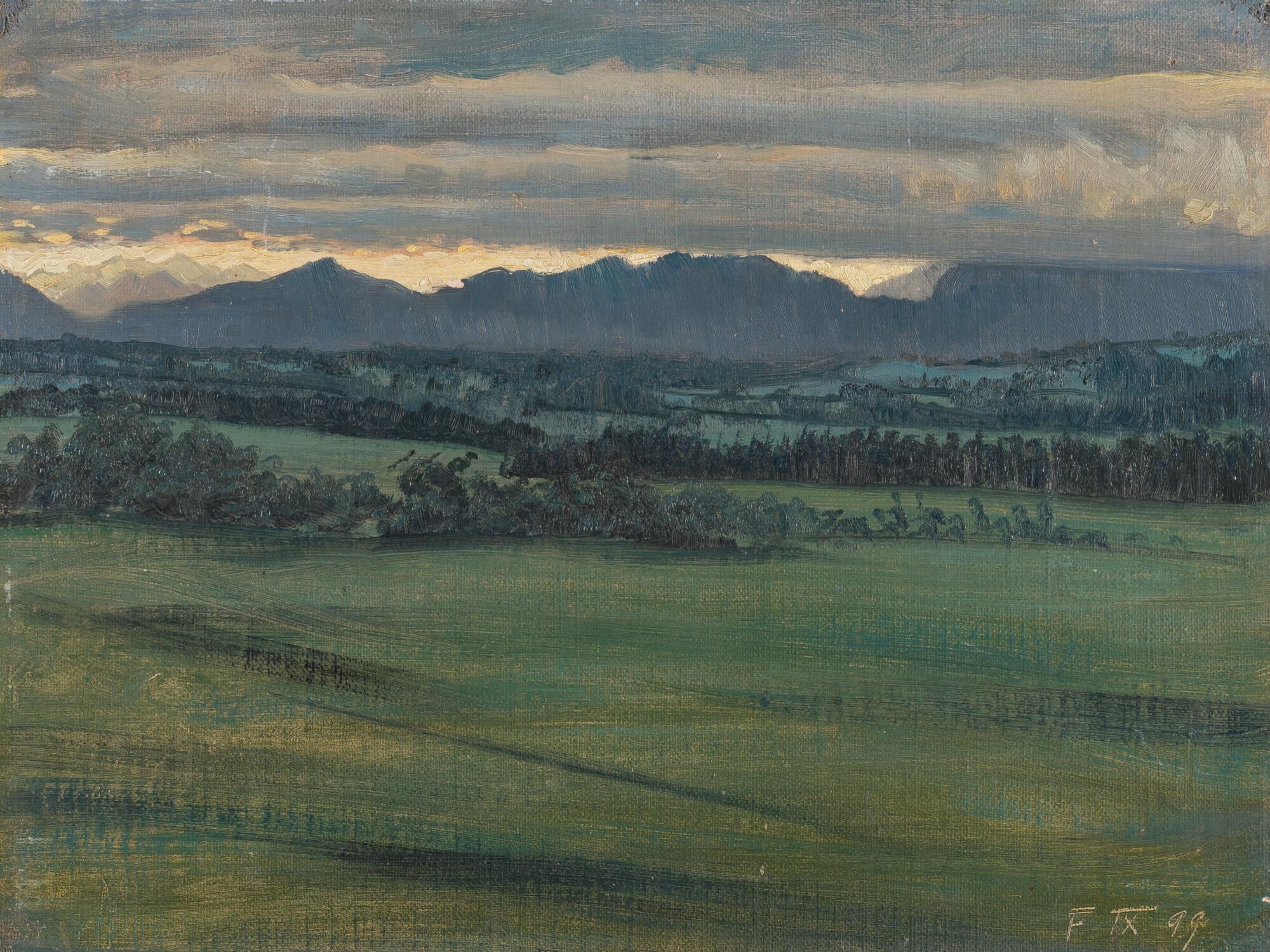 Fidus - „Morgendämmerung im bayerischen Oberland“