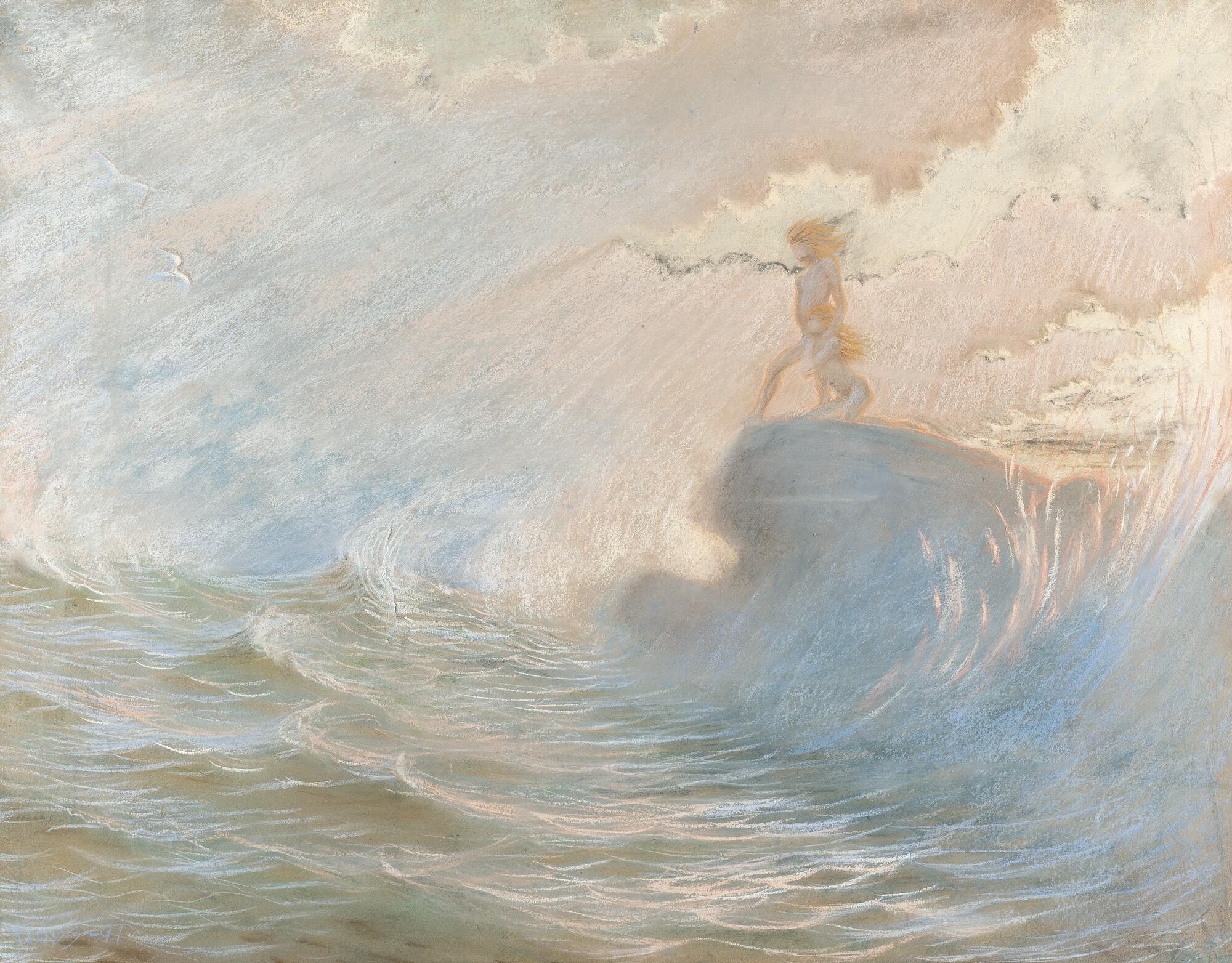 Fidus - „Über der Brandung“