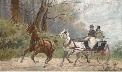 Figures in a carriage