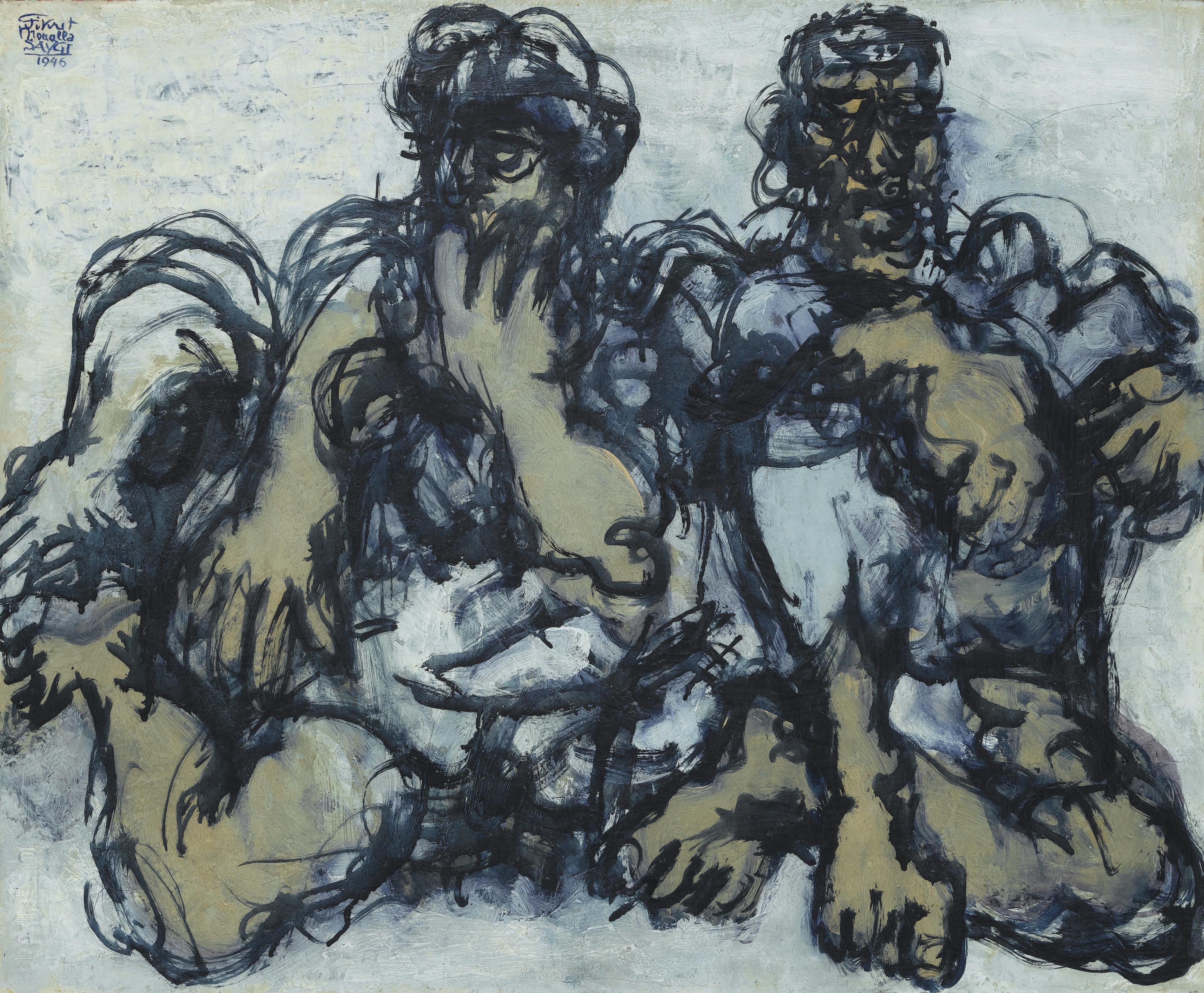 Fikret Moualla Saygi - Sans Titrefikret Moualla Saygi ; Untitled ; Signed And Dated Upper Right 1946 ; Oil On Canvas