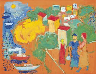 Fikret Muallâ - Femme Sur La Terrasse