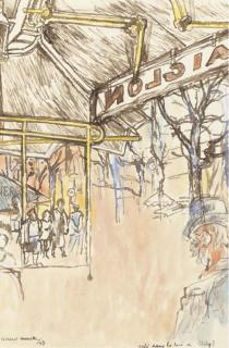 Fikret Saygi Moualla - Café Dans la Rue de Clichy