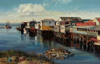 Filastro Mottola - Fisherman\'s Wharf, Monterey, California 24 x 36in