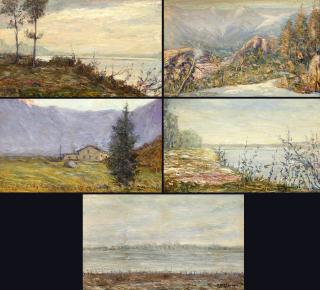 Filiberto Minozzi - Il Po a Viadana