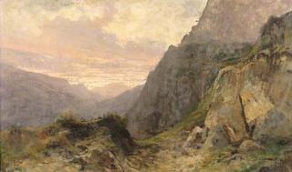 Filiberto Petiti - Tramonto Sui Monti