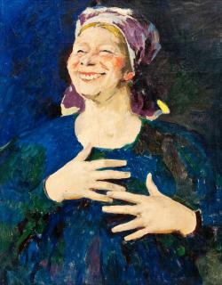 Filip Andreevic Malyavin - Laughing Girl.