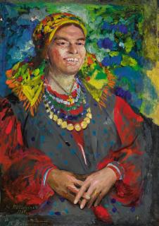 Filipp Andreevich Maliavin - Laughing Baba