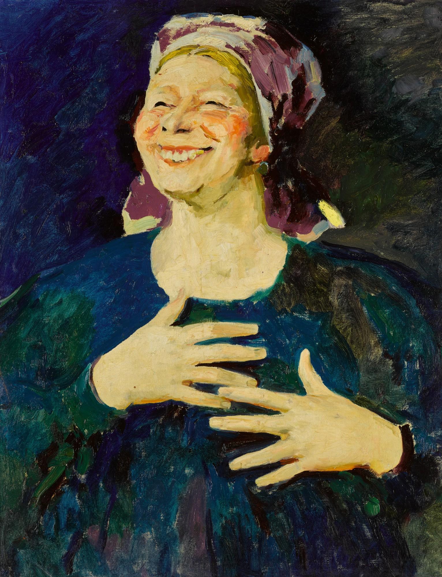Filipp Andreevich Maliavin - Laughing Baba