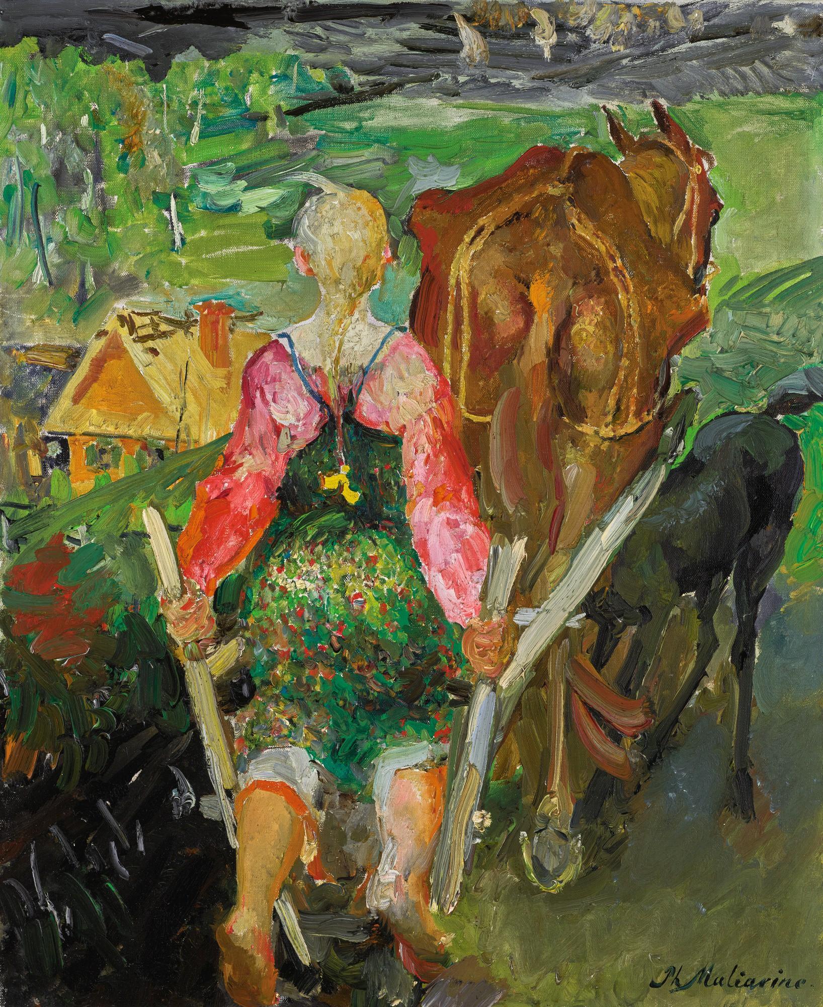 Filipp Andreevich Maliavin - Ploughing