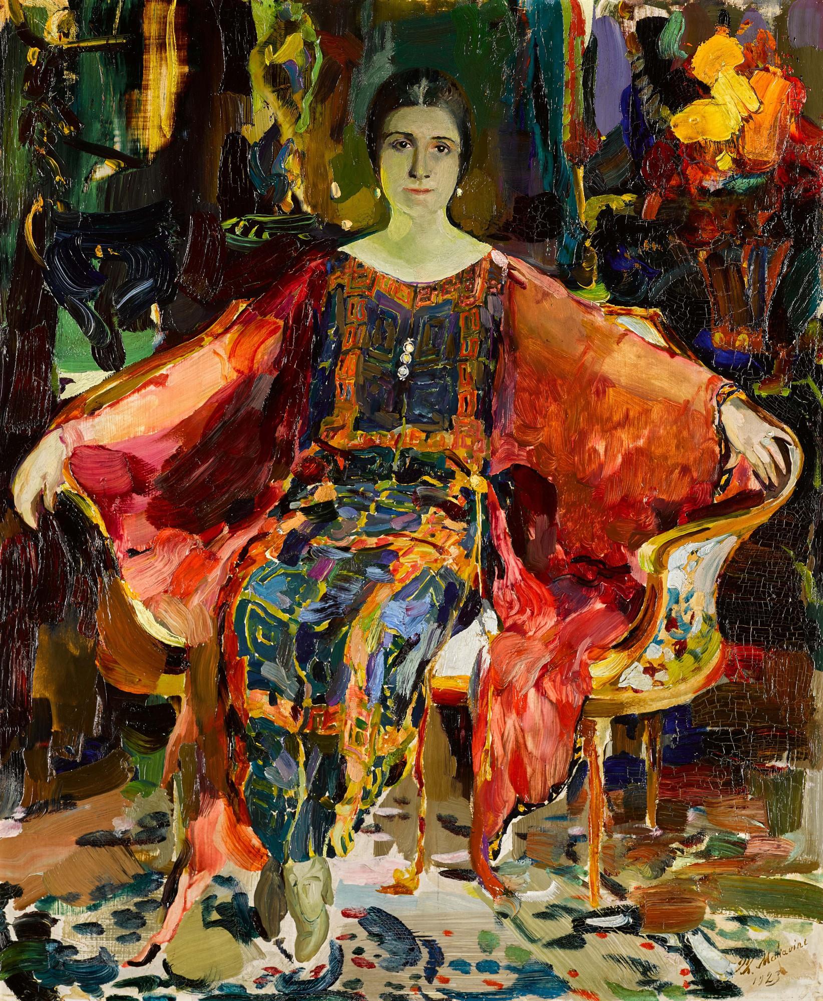 Filipp Andreevich Maliavin - Portrait of the Ballerina Alexandra Balashova