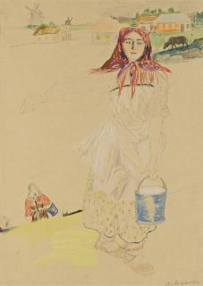 Filipp Andreevich Maliavin - The Milkmaid
