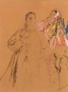 Filipp Andreevich Maliavin - Two Peasant Women