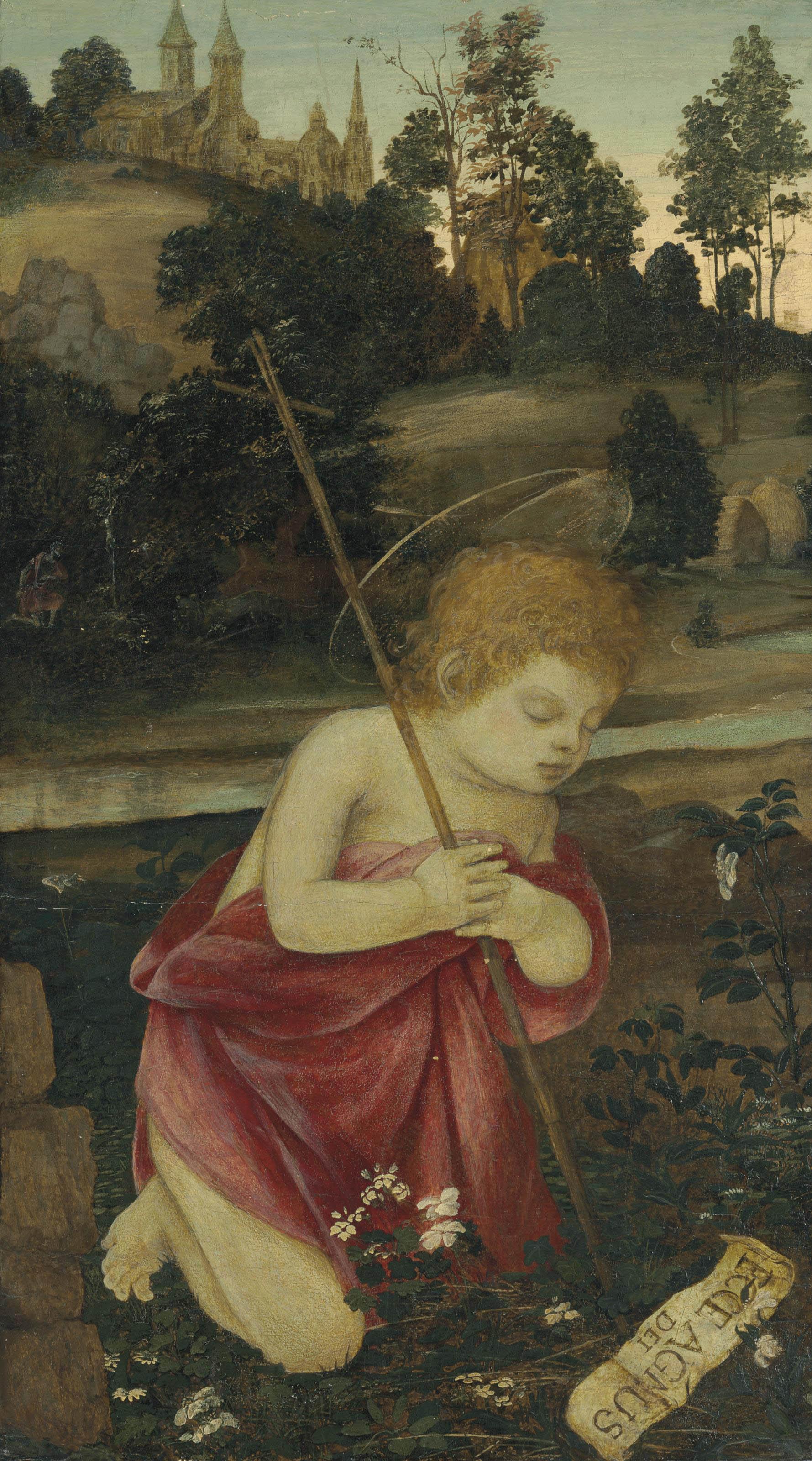 Filippino Lippi - The Young Saint John the Baptist praying in a landscape