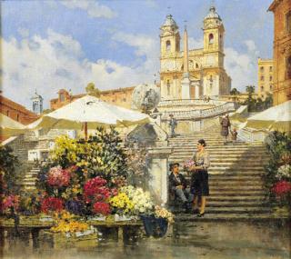 Filippo Anivitti - A Trinità dei Monti