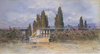 Filippo Anivitti - Terrazza Sulla Campagna Romana