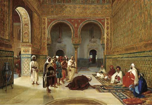 Filippo Baratti - An oath of allegiance in the Hall of the Abencerrajes, Alhambra, Granada