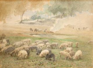 Filippo Carcano - Al pascolo