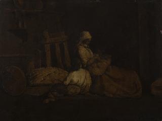 Filippo Carcano - Scena d\'interno