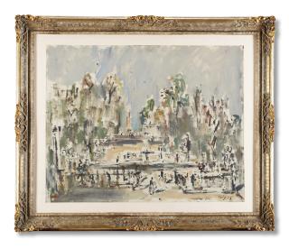 Filippo De Pisis - Il giardino del Louvre