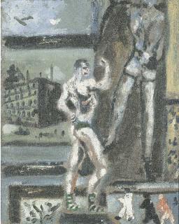 Filippo De Pisis - Il lottatore