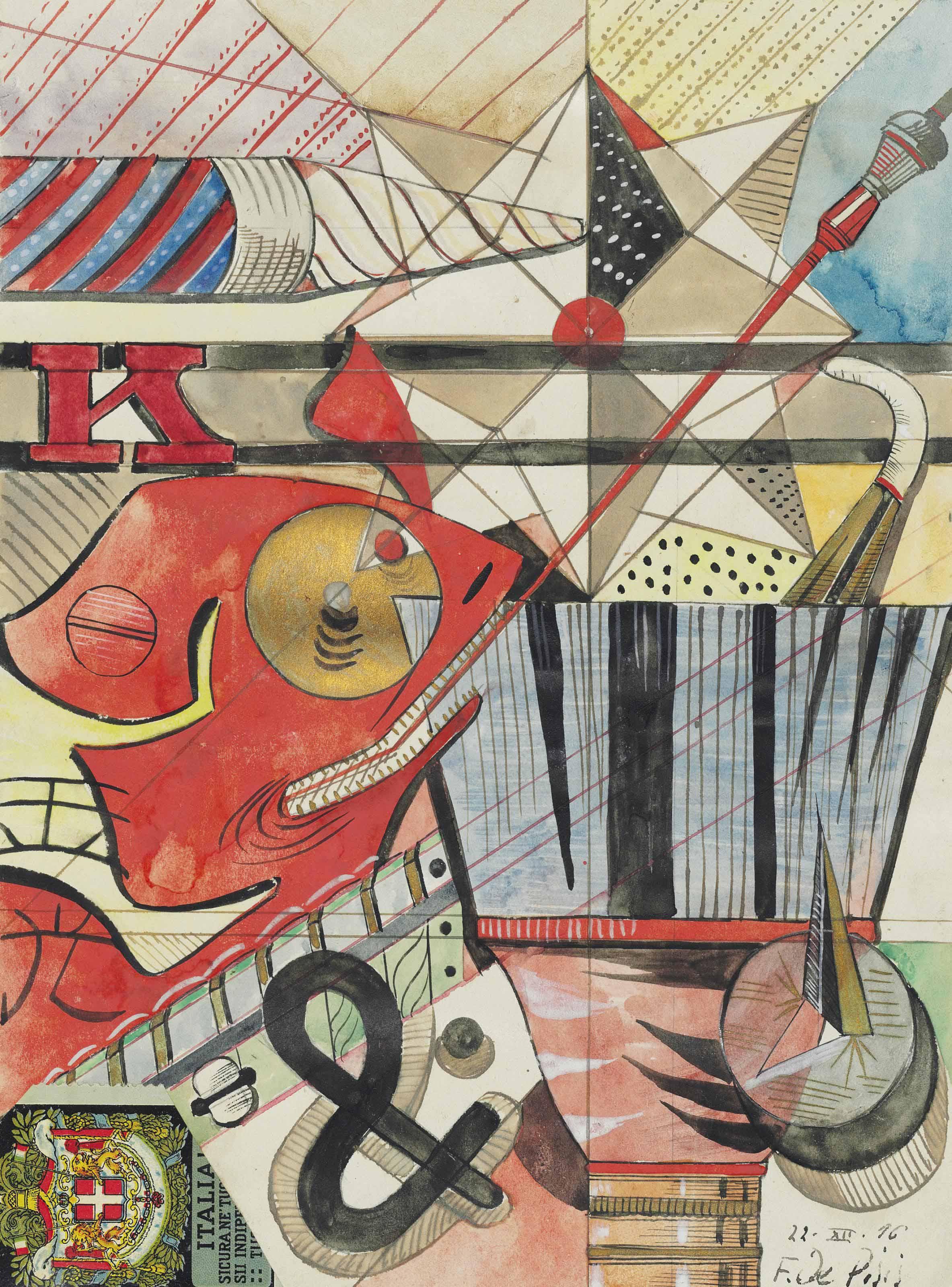 Filippo De Pisis - K. Composizione I