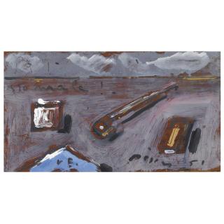 Filippo de Pisis - Natura Morta Con La Scritta \