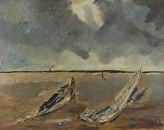 Filippo De Pisis - Natura Morta Marina Con Le Ali Di Gabbiano