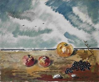 Filippo De Pisis - Natura morta sulla spiaggia