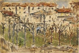 Filippo De Pisis - Veduta di città