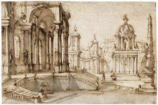 Filippo Juvarra - An Architectural Fantasy: A Set Design, Possibly For The Opera \
