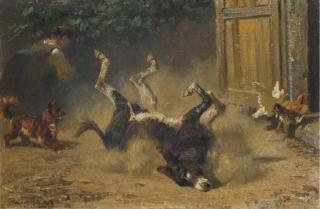 Filippo Palizzi - Il Prurito Dell\'Asino