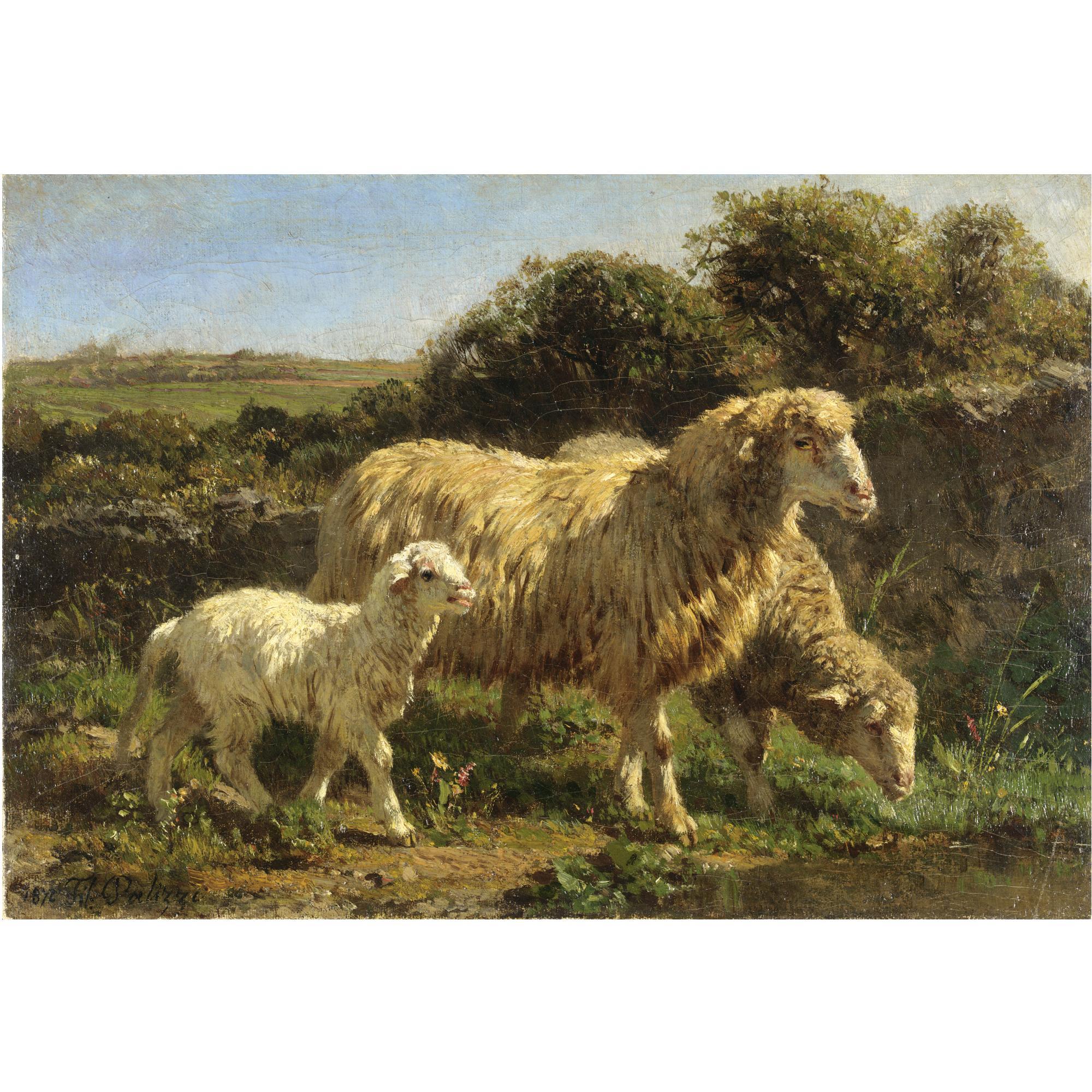 Filippo Palizzi - Paesaggio Con Pecore