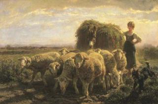 Filippo Palizzi - Ritorno dai campi, 1871