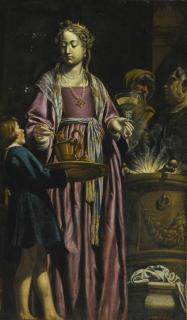 Filippo Tarchiani - Artemisia Drinking Wine Mixed With The Ashes Of Her Husband, Mausolus
