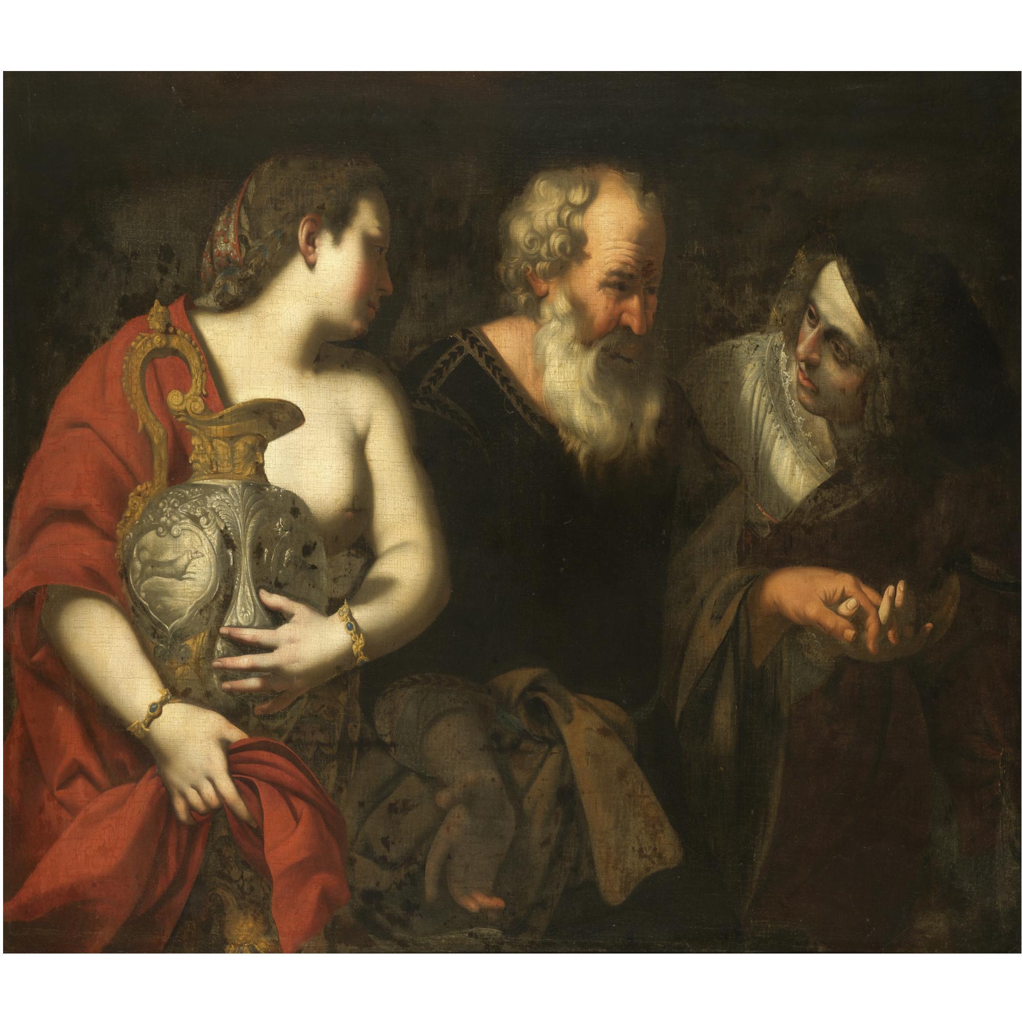 Filippo Vitale - Lot And His Daughters