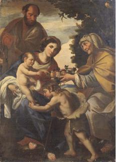 Filippo Vitale - Sacra Famiglia con San Giovannino e Sant\'Anna