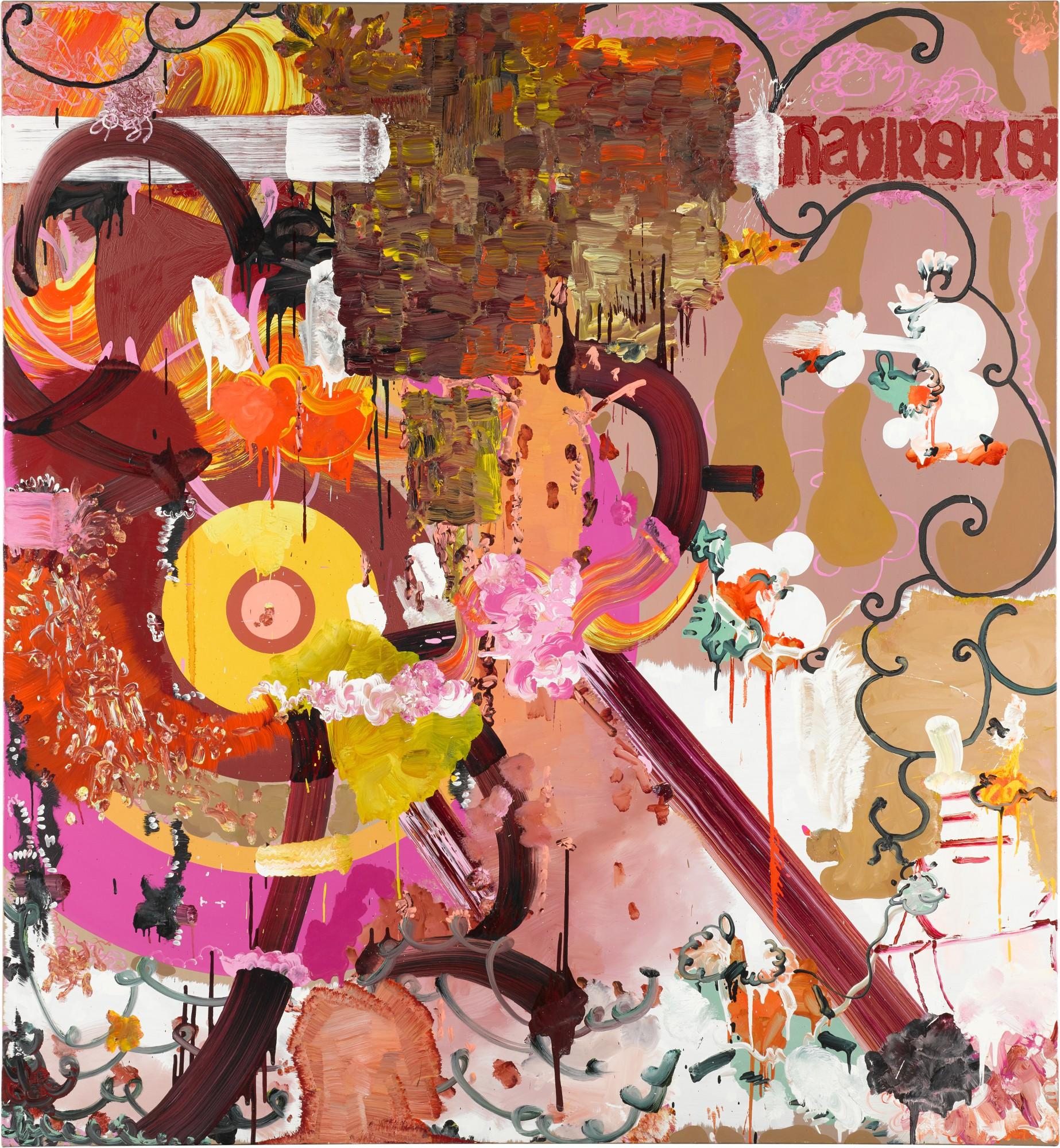 Fiona Rae - Untitled (Brown)