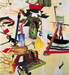 Fiona Rae - Untitled (One On Brown)