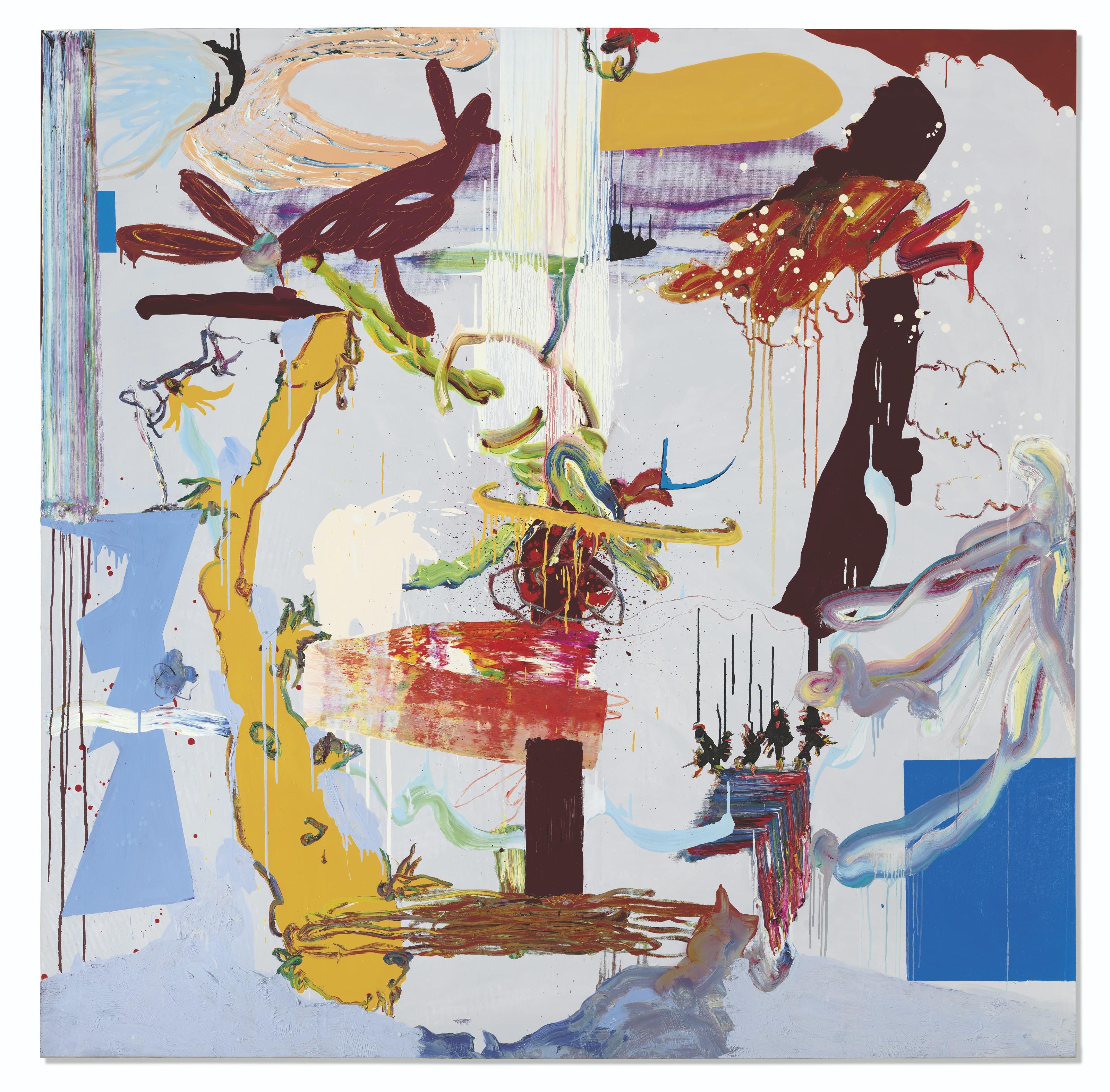 Fiona Rae - Untitled (pale blue)