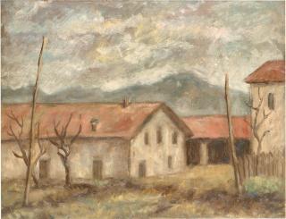 Fiorenzo Tomea - Paesaggio con case