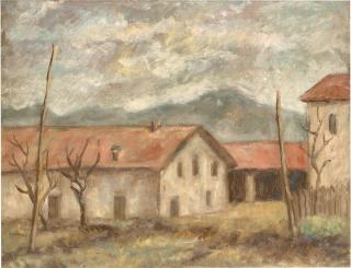 Fiorenzo Tomea - Paesaggio con case