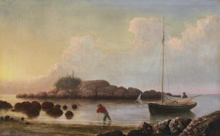 Fitz Henry Lane - Coming Ashore near Brace\'s Rock, Gloucester, Massachusetts