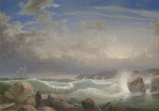 Fitz Henry Lane - Rafe\'S Chasm, Gloucester, Massachusetts