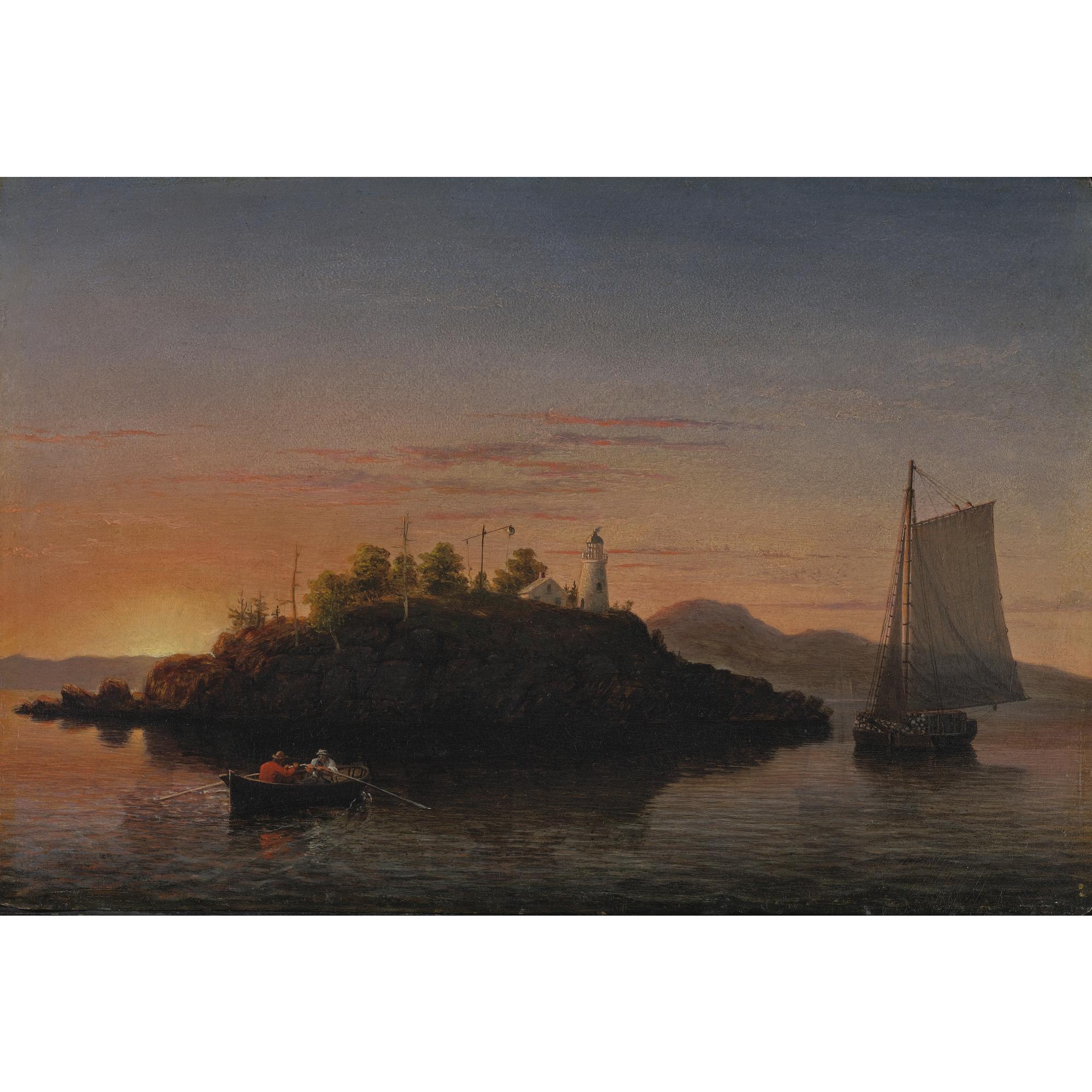 Fitz Henry Lane - View Of Camden Mountains From Penobscot Bay