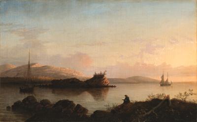 Fitz Hugh Lane - Sunrise on the Maine Coast--Mount Desert Island