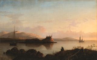 Fitz Hugh Lane - Sunrise on the Maine Coast--Mount Desert Island