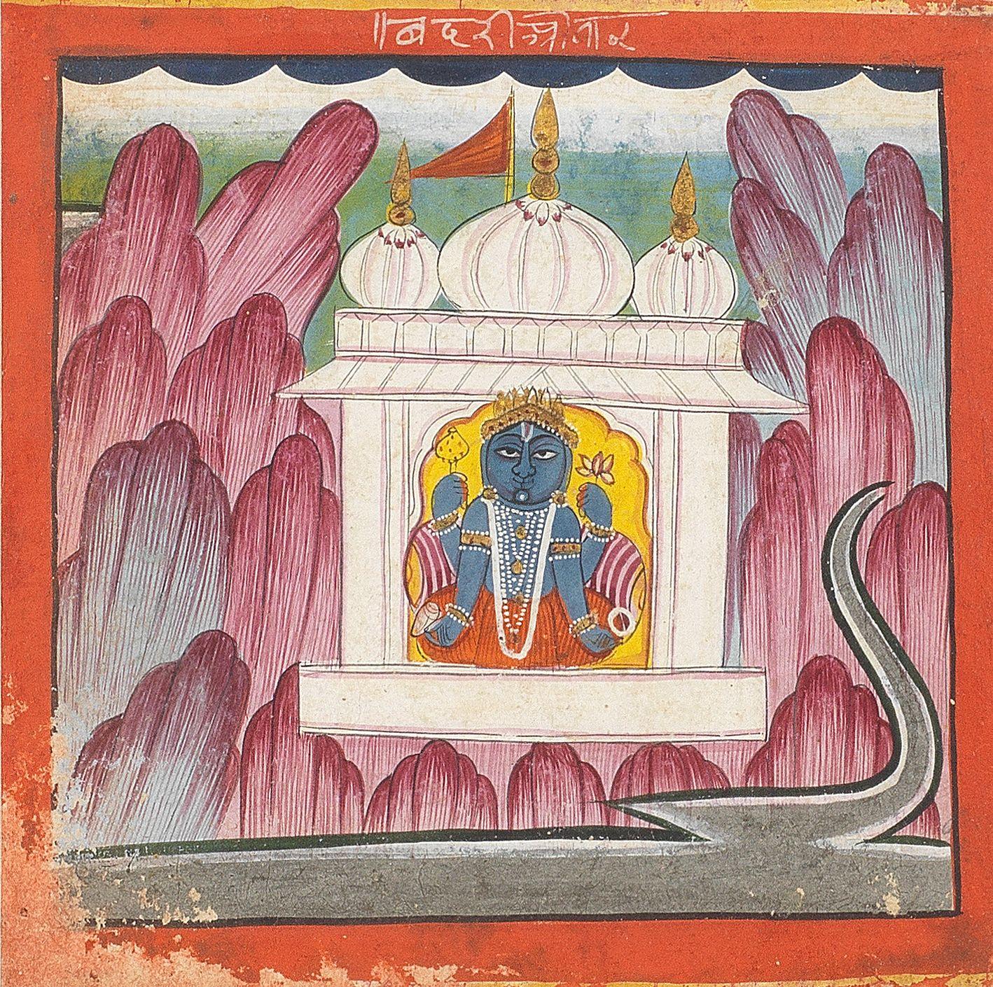 Five paintings depicting Hindu deities