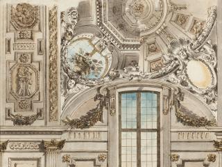 Flaminio Innocenzo Minozzi - Entwurf für eine Wand- und Kuppeldekoration.