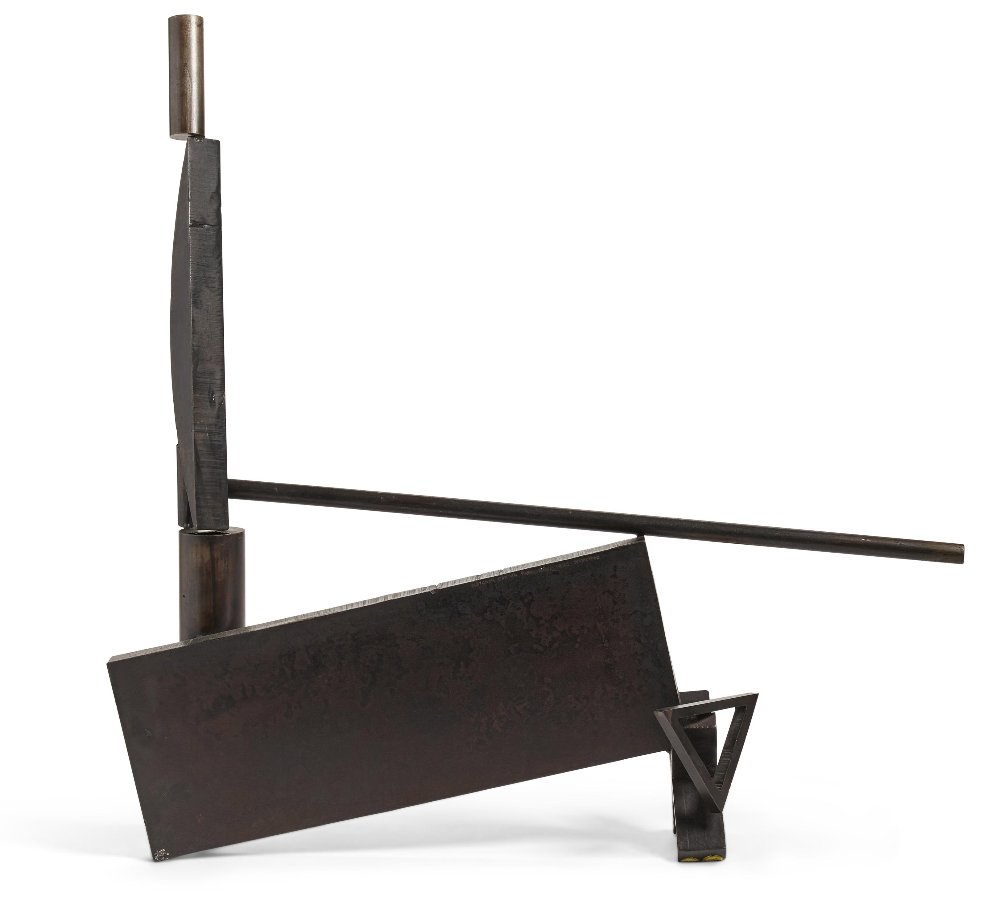 Fletcher Benton - Balanced-Unbalanced Steel Watercolor #12