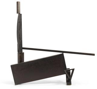 Fletcher Benton - Balanced-Unbalanced Steel Watercolor #12